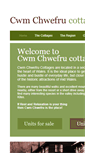 Mobile Screenshot of cwmchwefrucottages.co.uk